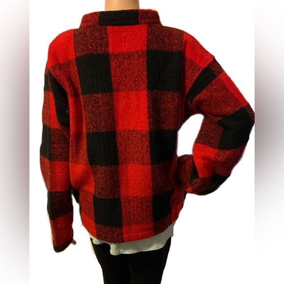 Earth Rags Plaid Moose Sweater - Picture 3 of 6